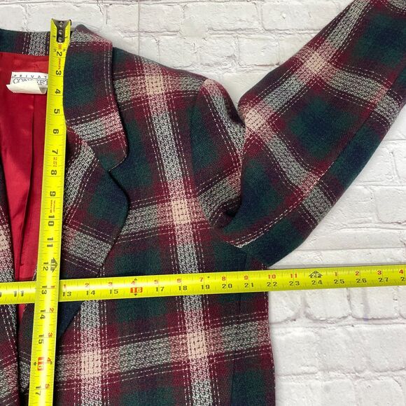 Vintage Private Concepts Women Blazer Jacket Size 16 Wool Polyester B333 -16 - Picture 4 of 16